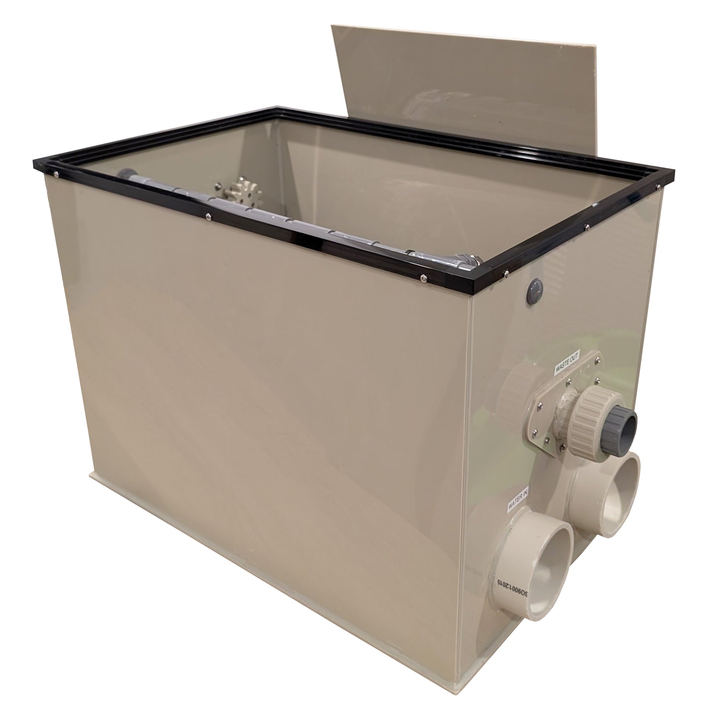 20m3 Gravity Fed Pond Drum Standalone Filter With Flush Pump
