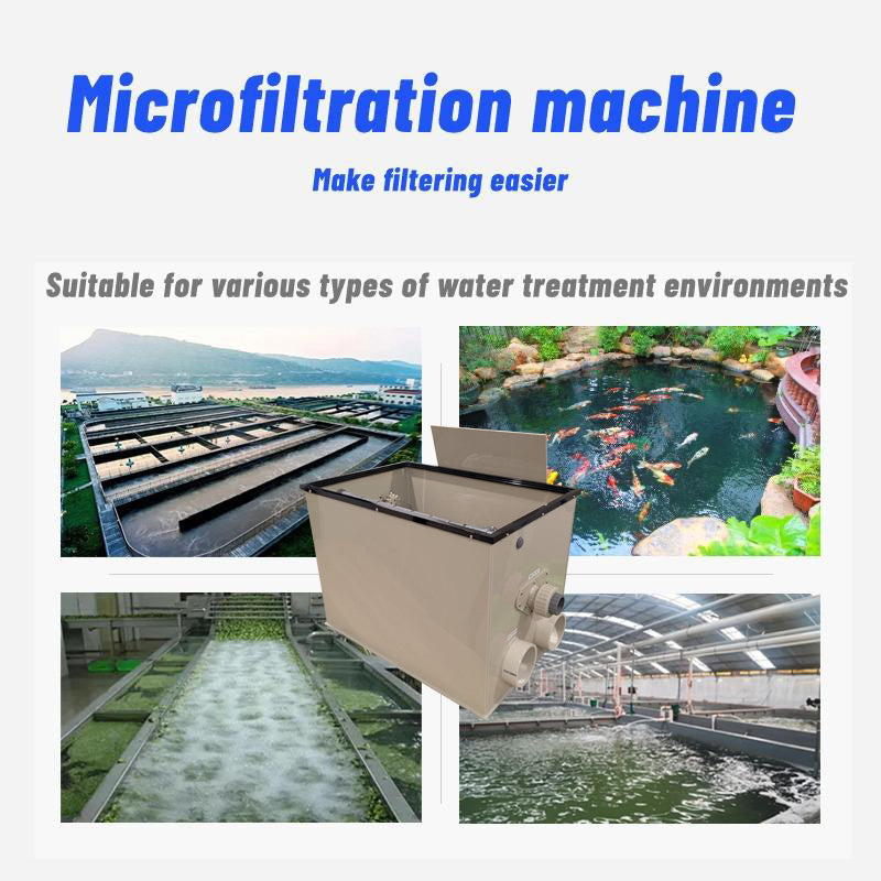 20m3 Gravity Fed Pond Drum Standalone Filter With Flush Pump