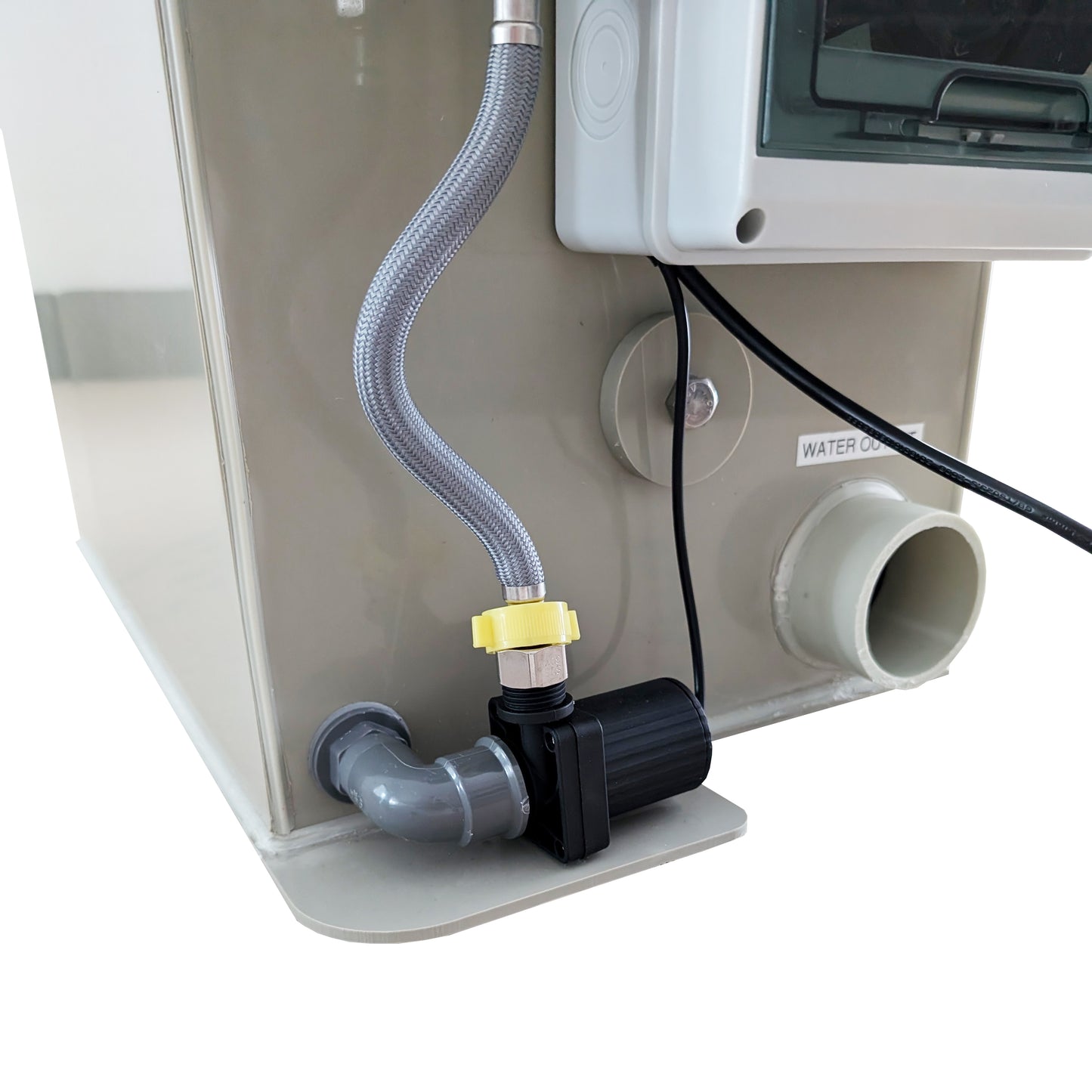 Pump Fed Pond Drum Standalone Filter With Flush Pump